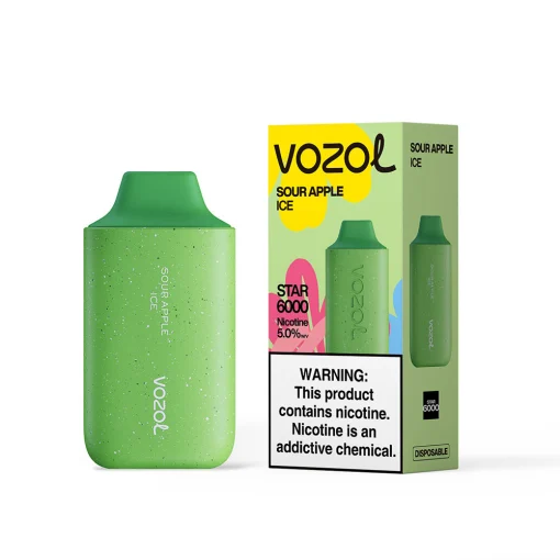 vozol 6000 sour apple ice